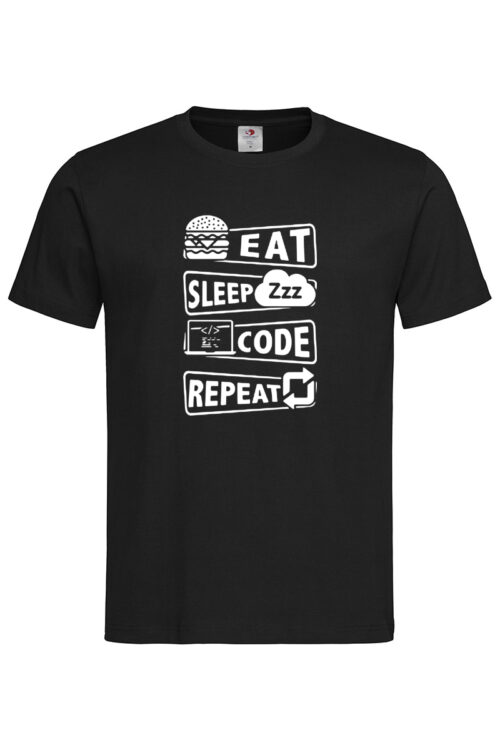 Чоловіча футболка Eat Sleep Code Repeat