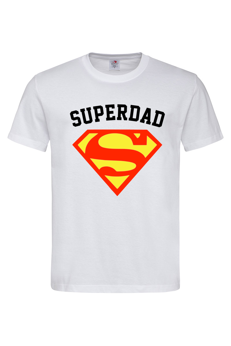 Чоловіча футболка Супер тато Superdad біла