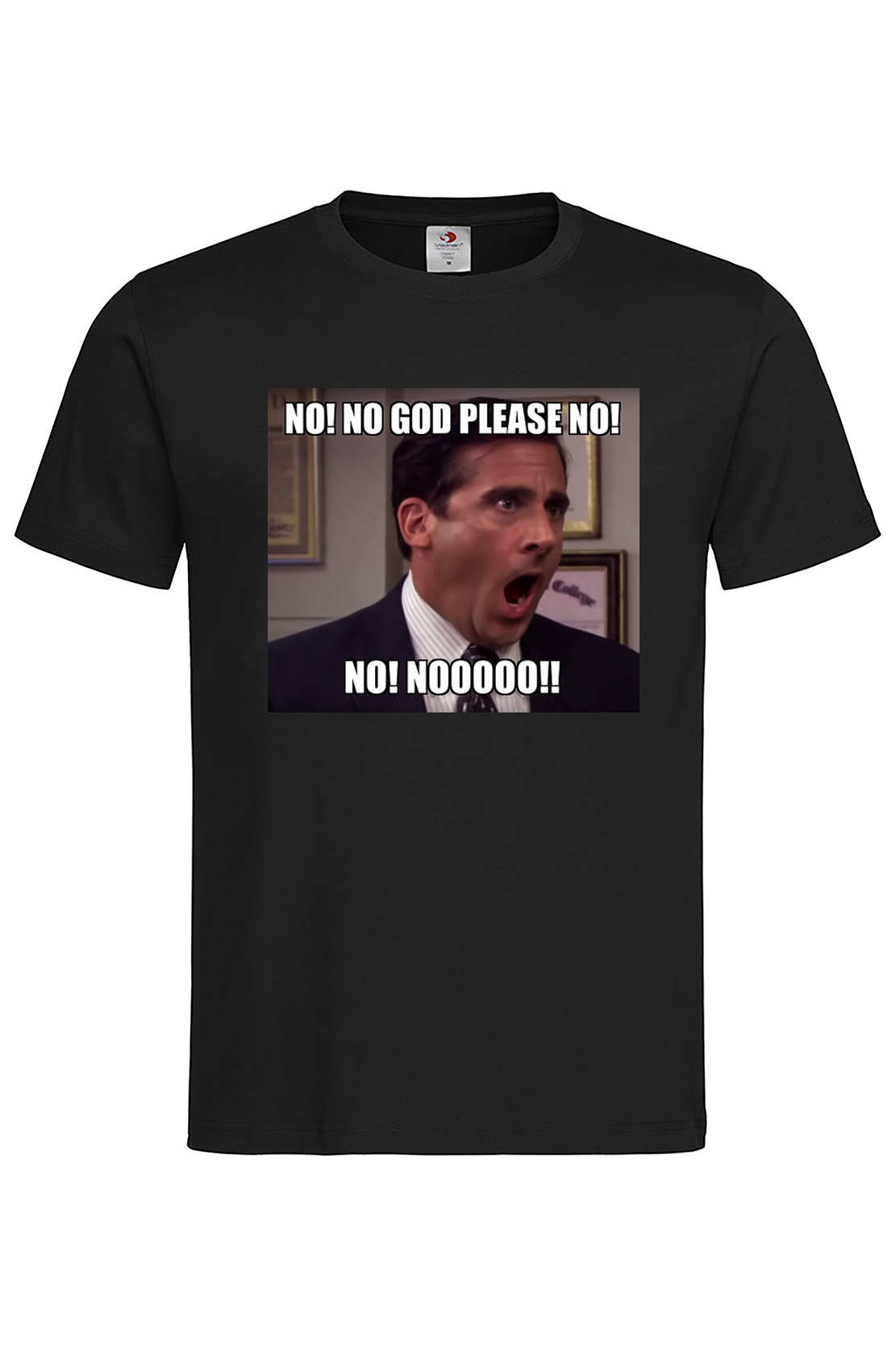 Чоловіча футболка NO GOD PLEASE NO Чорна