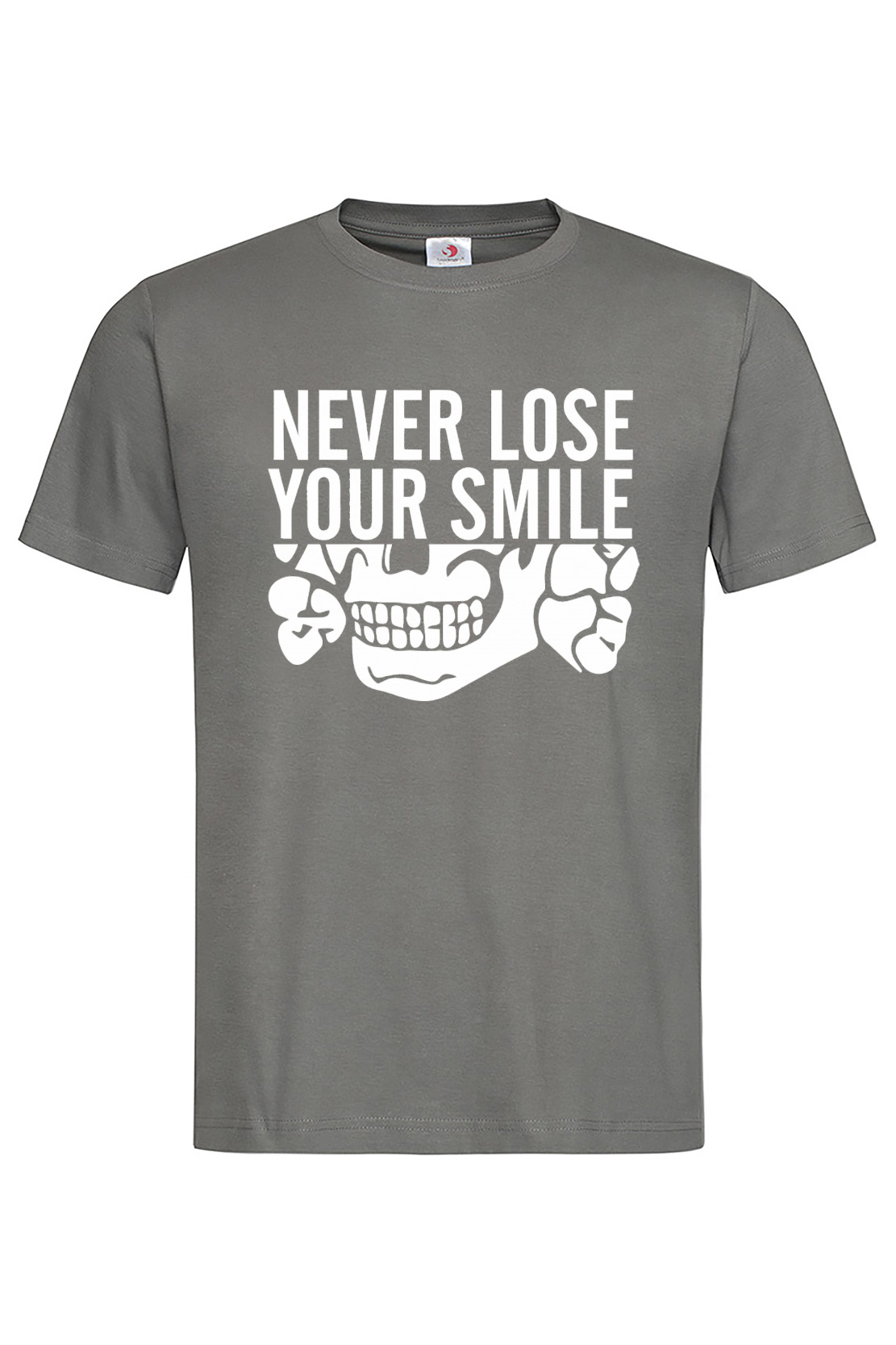 Чоловіча футболка NEVER LOSE YOUR SMILE Графіт