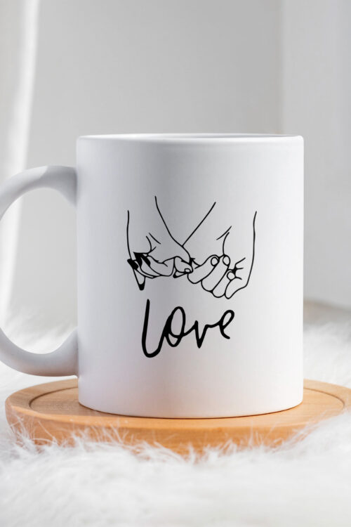 Чашка Руки мізинчики Love