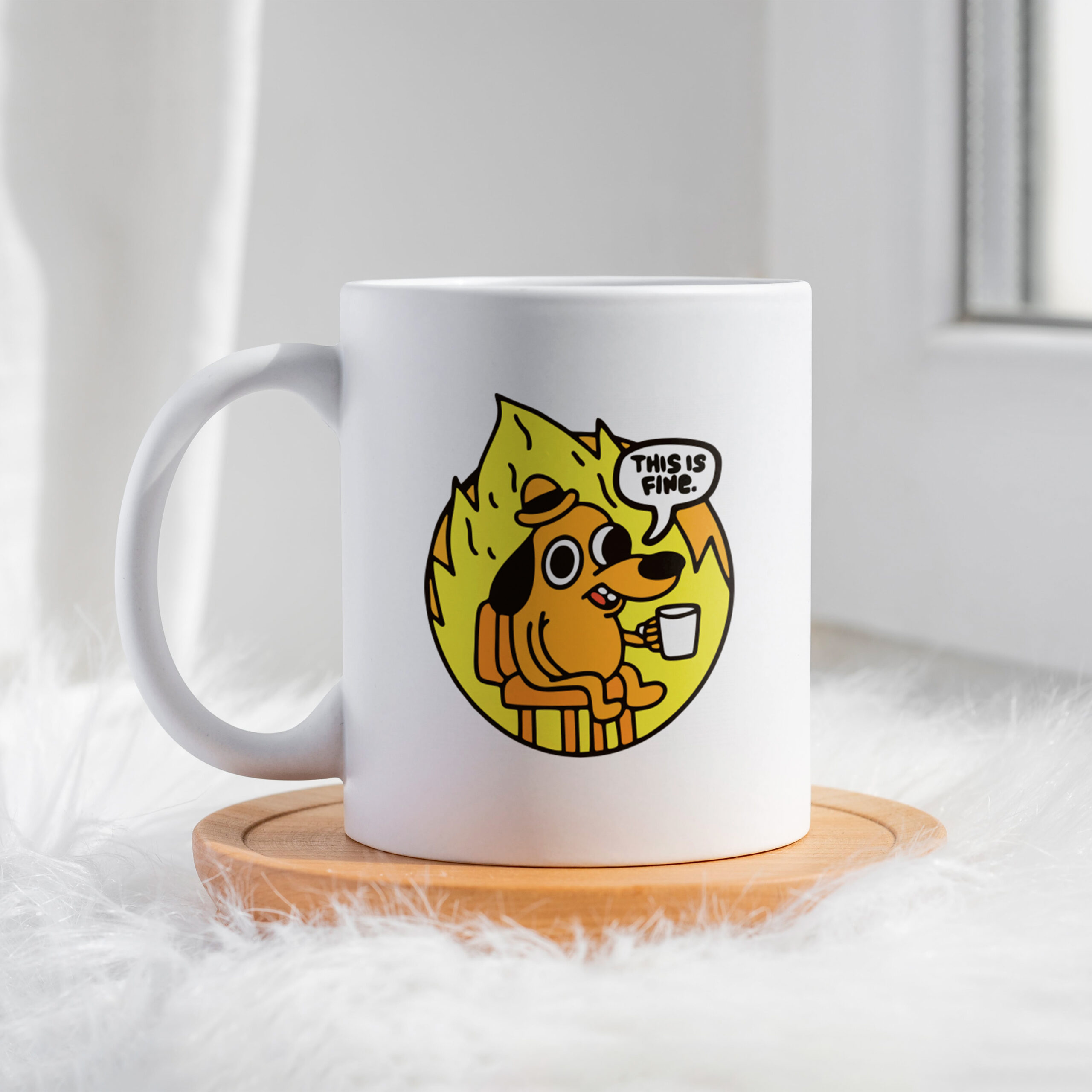 Чашка This Is Fine