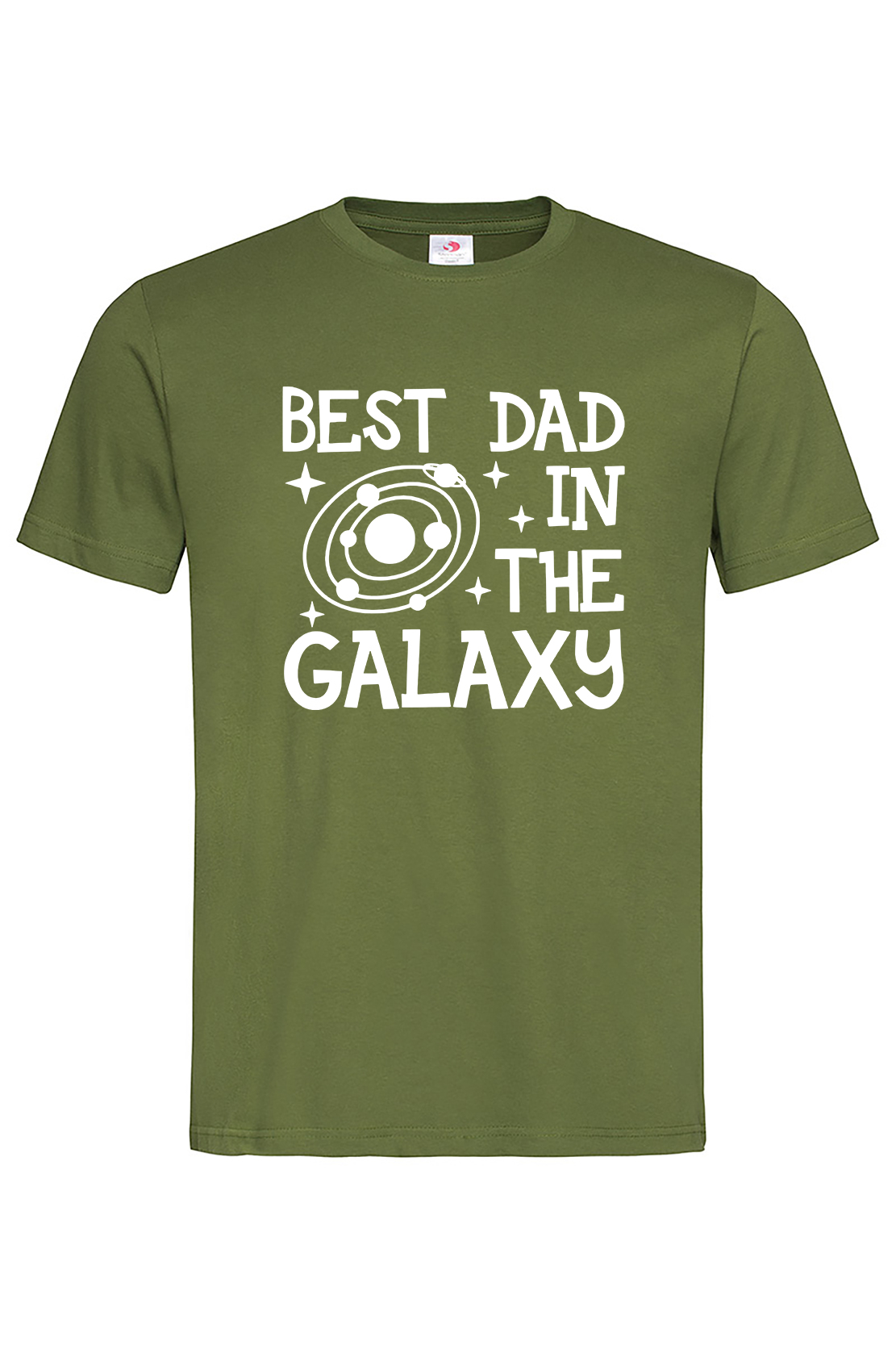 Чоловіча футболка BEST DAD IN THE GALAXY Хакі