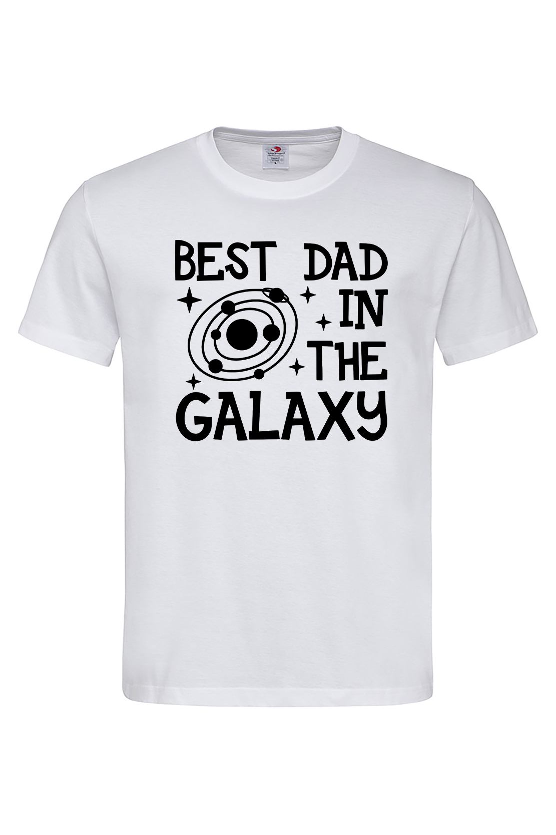 Чоловіча футболка BEST DAD IN THE GALAXY Біла