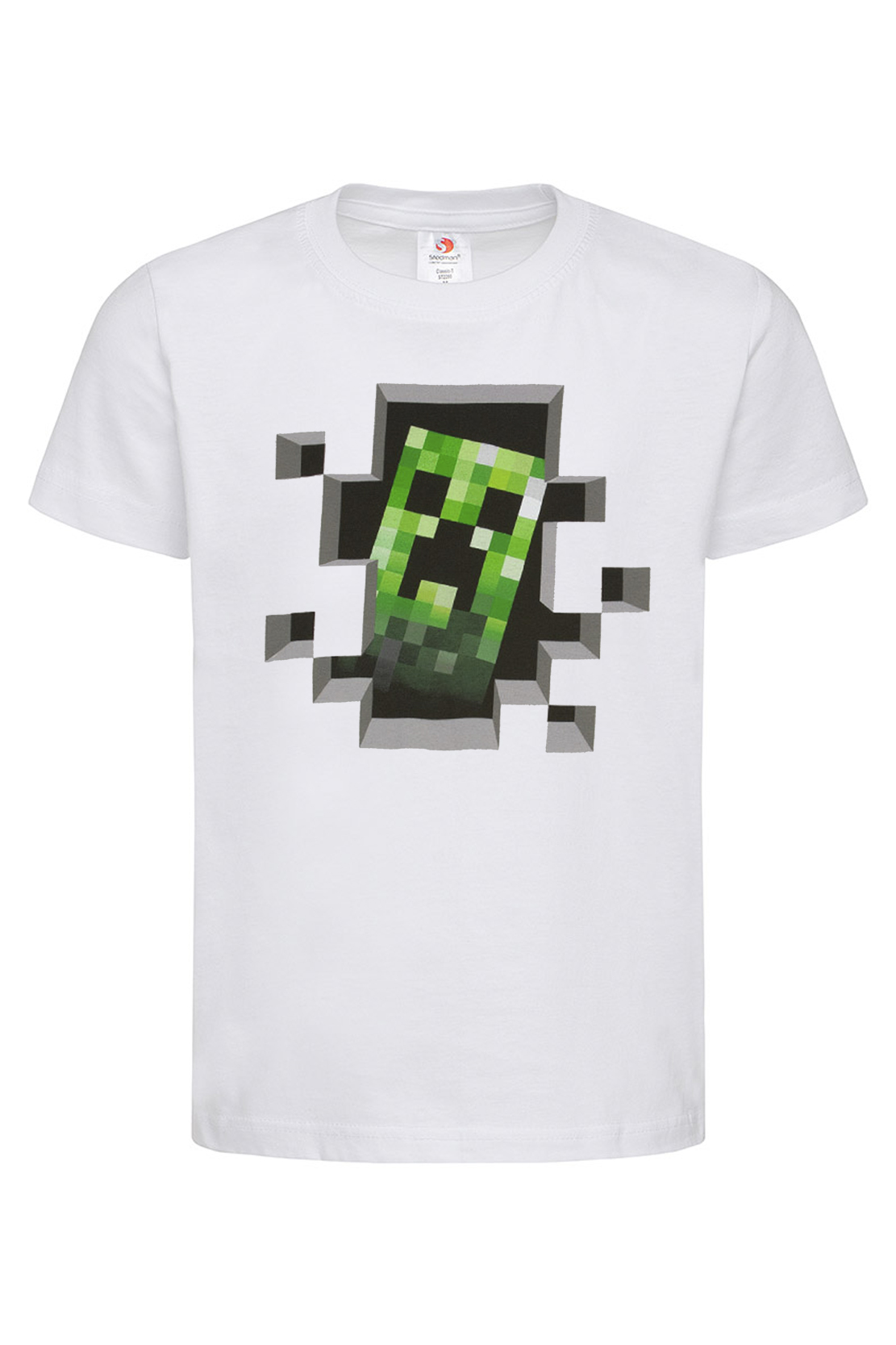 Дитяча футболка Minecraft Кріпер у шахті Біл