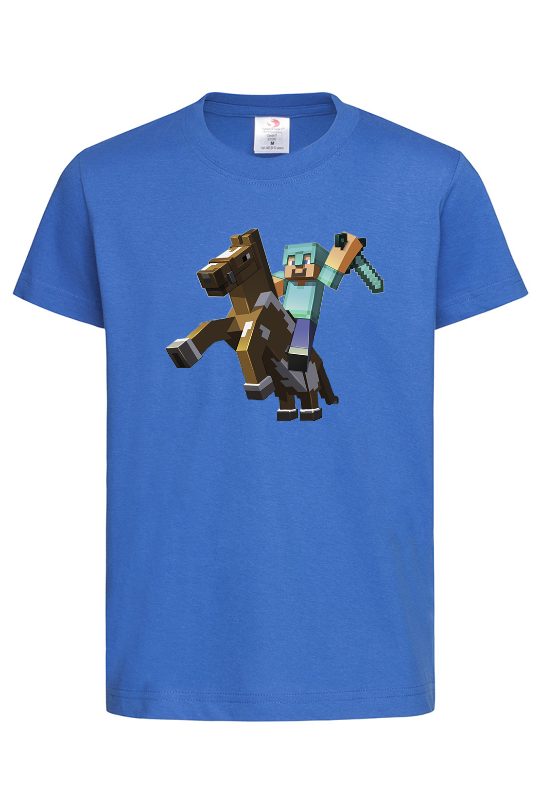Дитяча футболка Minecraft Стів на коні Син