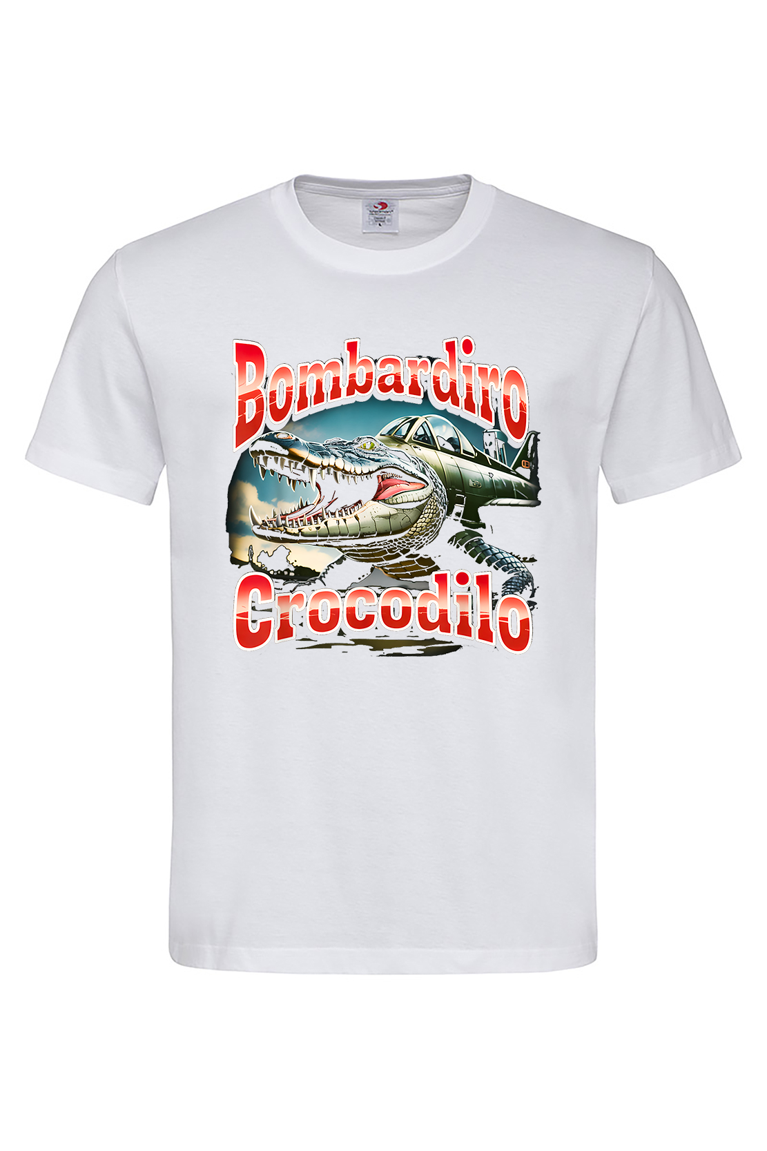 Чоловіча футболка BOMBARDIRO CROCODILO 4 біл