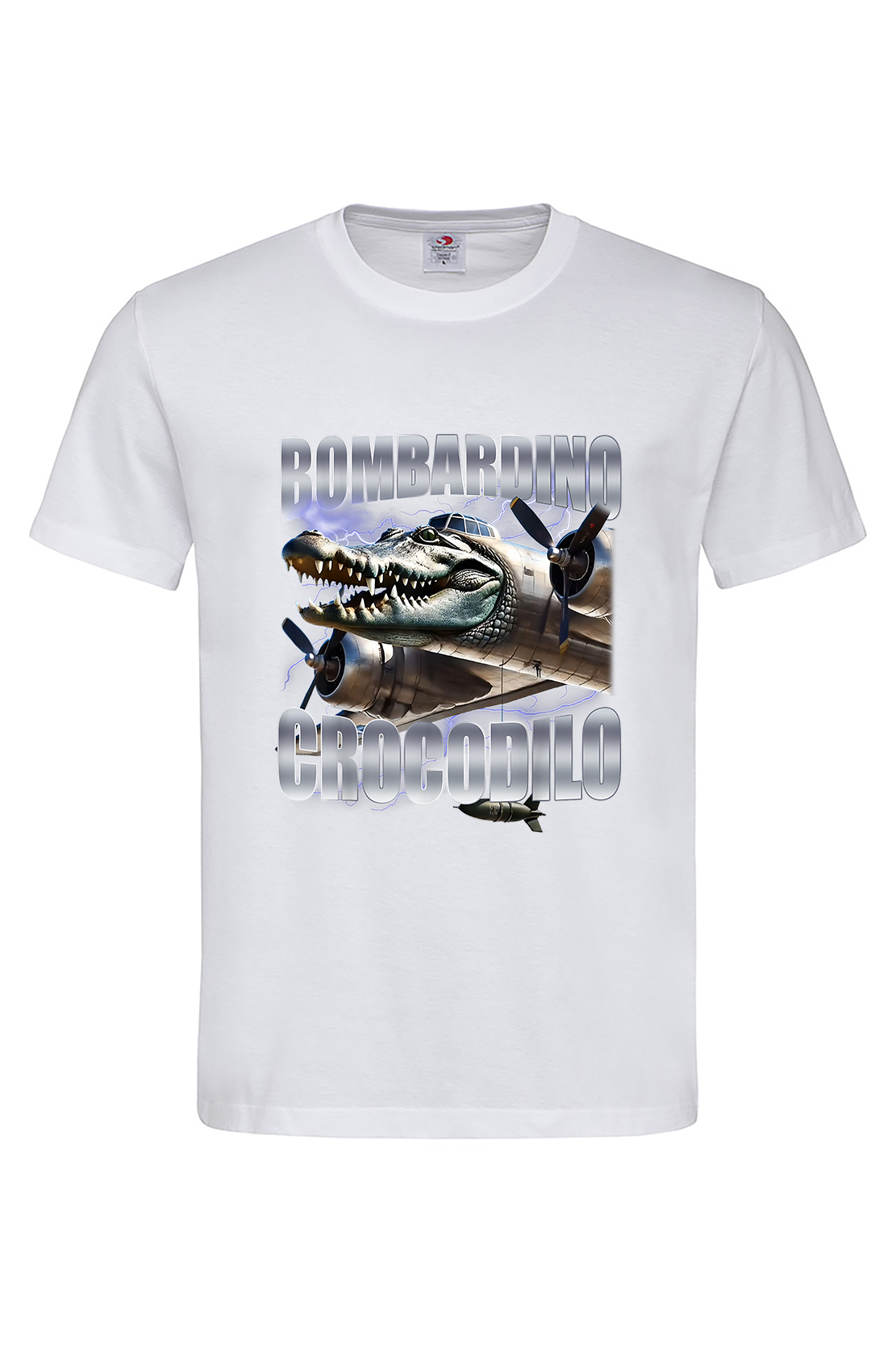 Чоловіча футболка BOMBARDIRO CROCODILO 5 біл