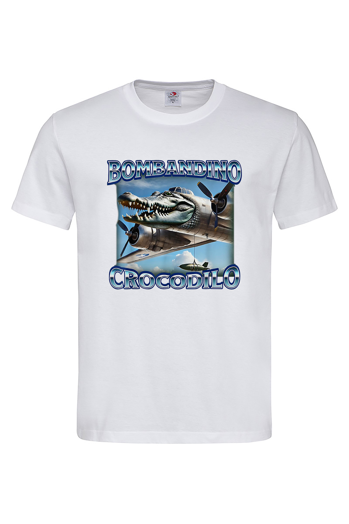 Чоловіча футболка BOMBARDIRO CROCODILO 8 біл