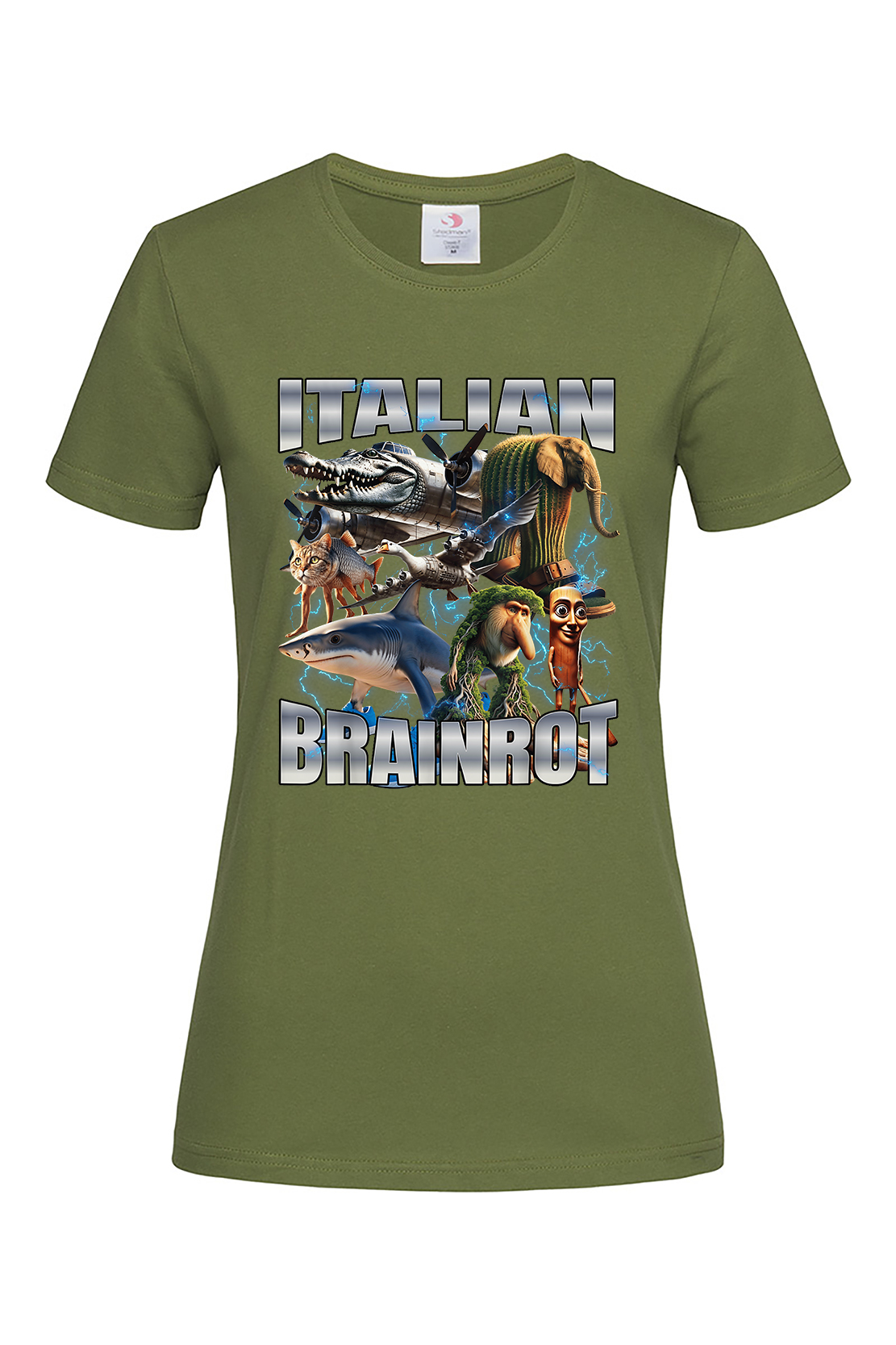 Жіноча футболка ITALIAN BRAINROT хак