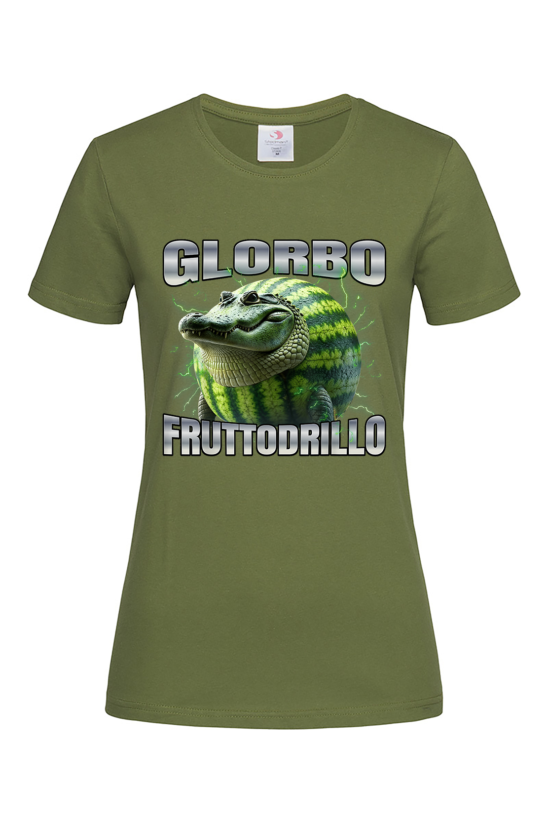 Жіноча футболка GLORBO FRUTTODRILLO хак