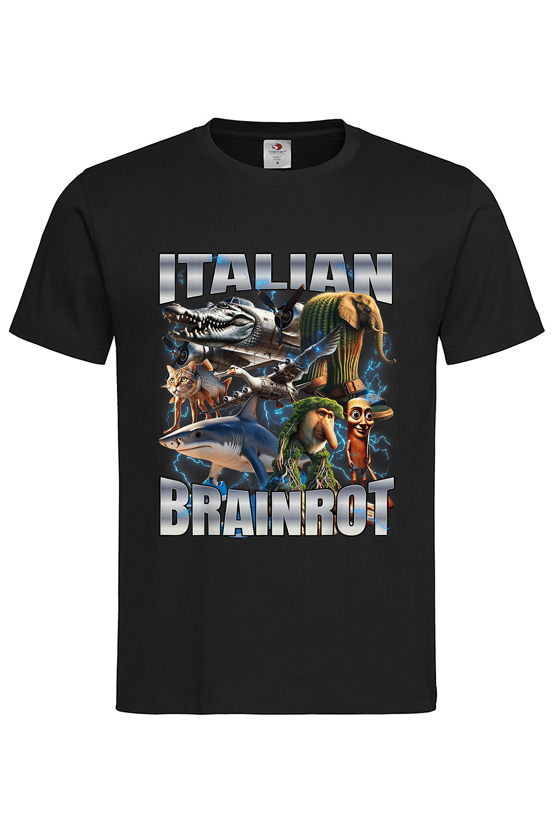 Чоловіча футболка ITALIAN BRAINROT чор