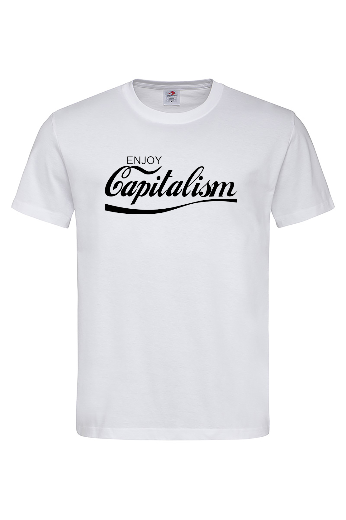 Чоловіча футболка ENJOY CAPITALISM біл