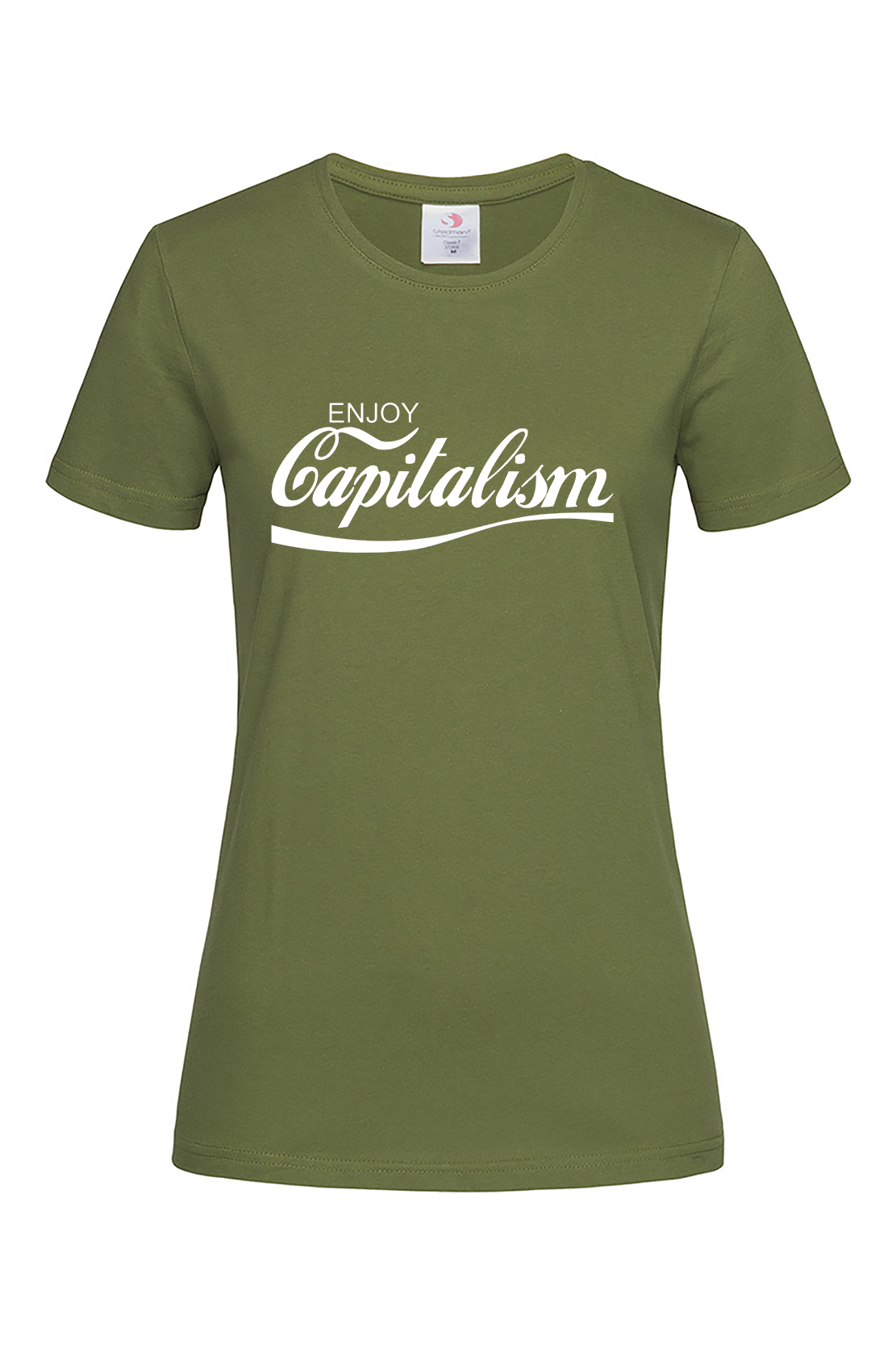 Жіноча футболка ENJOY CAPITALISM хак