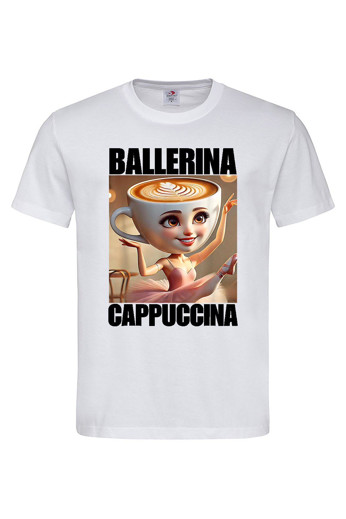 Чоловіча футболка BALLERINA CAPPUCCINA 1 біл