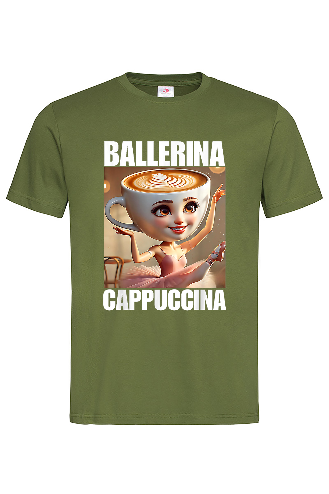 Чоловіча футболка BALLERINA CAPPUCCINA 1 хак