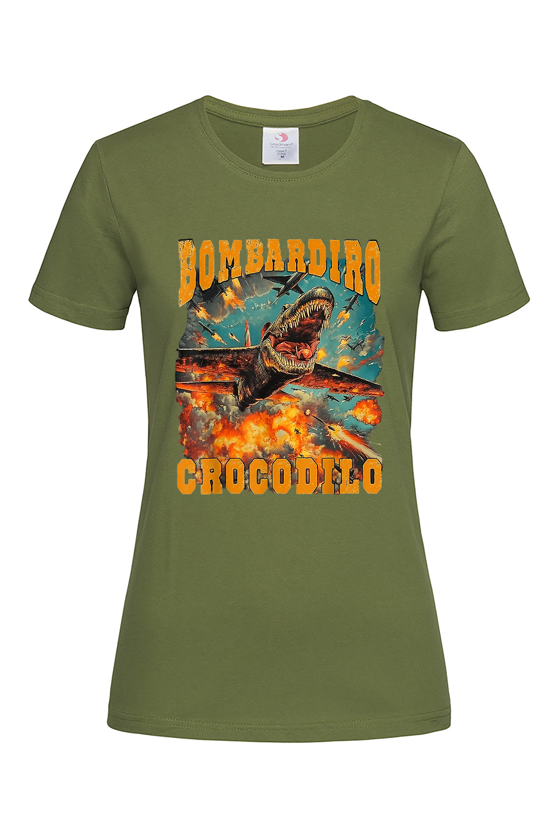 Жіноча футболка BOMBARDIRO CROCODILO 1 хак