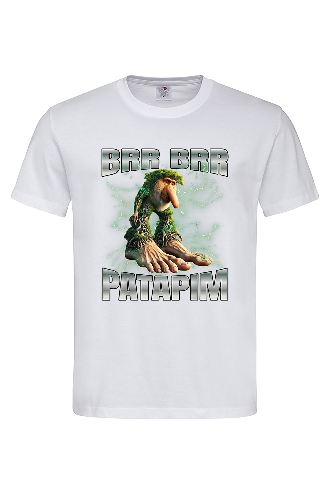 Чоловіча футболка BRR BRR PATAPIM 3 Біл