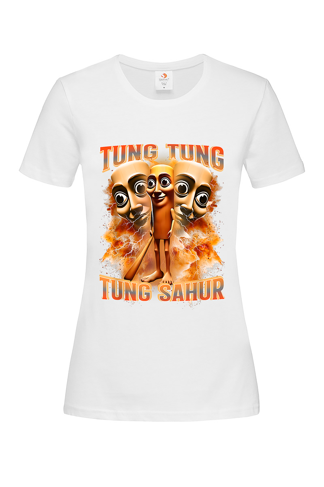 Жіноча футболка TUNG TUNG TUNG SAHUR 1 біл
