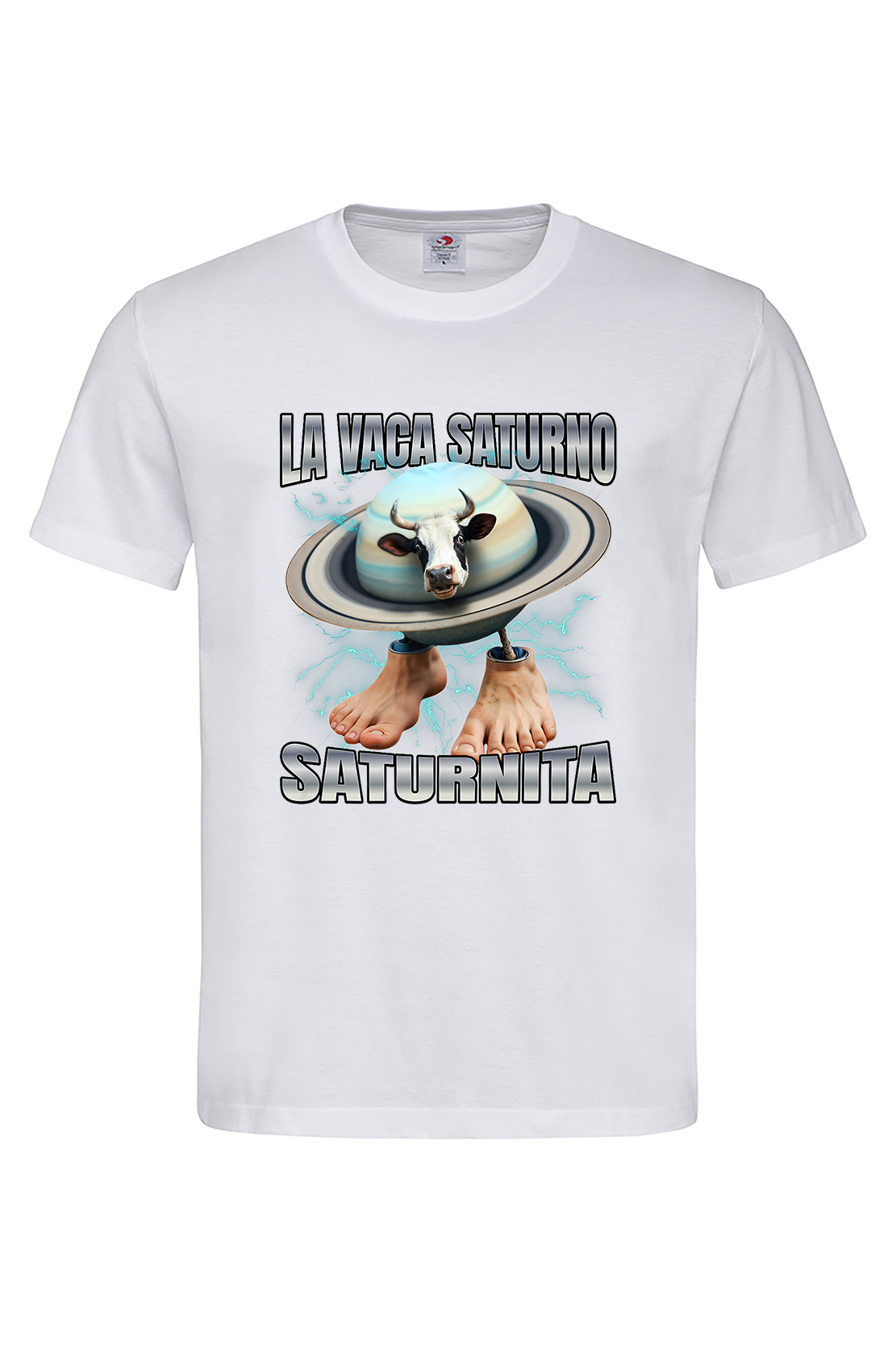 Чоловіча футболка LA VAGA SATURNO SATURNITA біл
