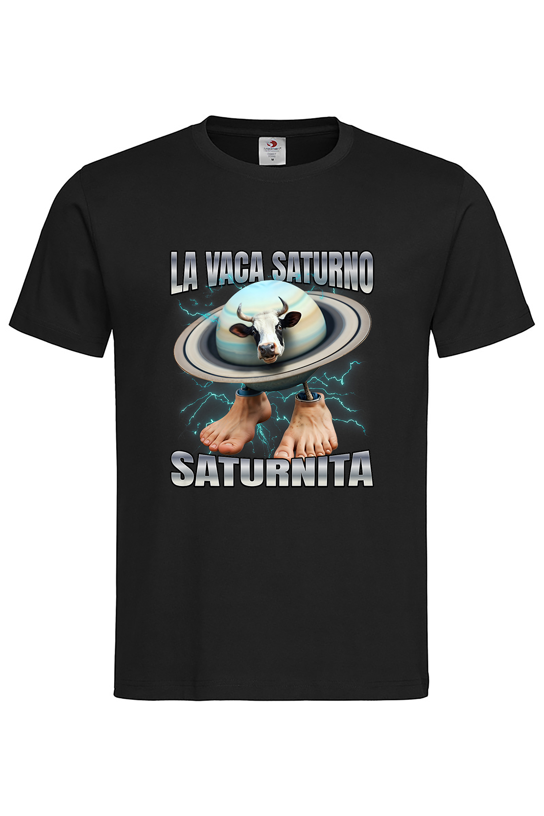 Чоловіча футболка LA VAGA SATURNO SATURNITA чор