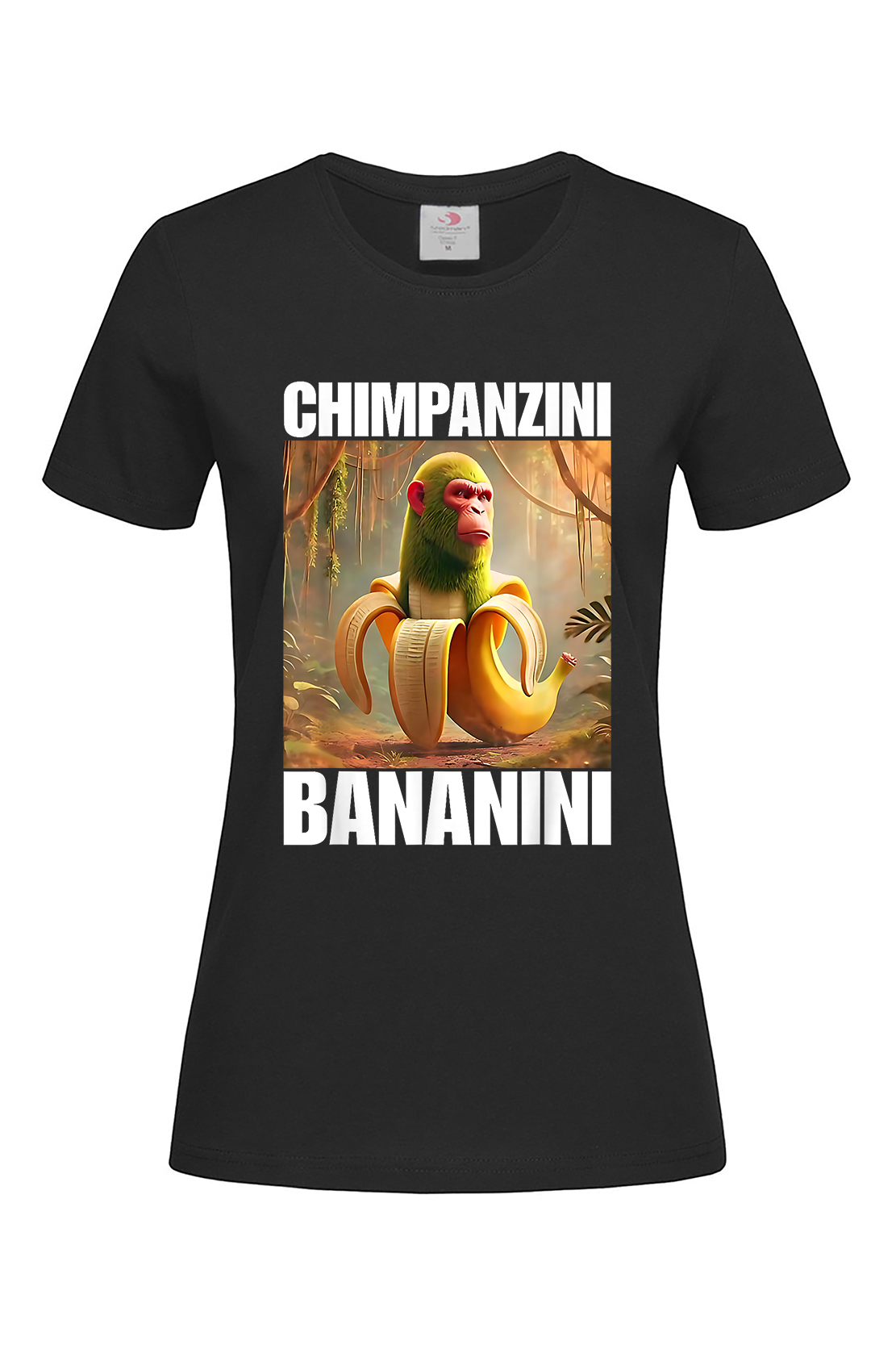 Жіноча футболка CHIMPANZINI BANANINI чор