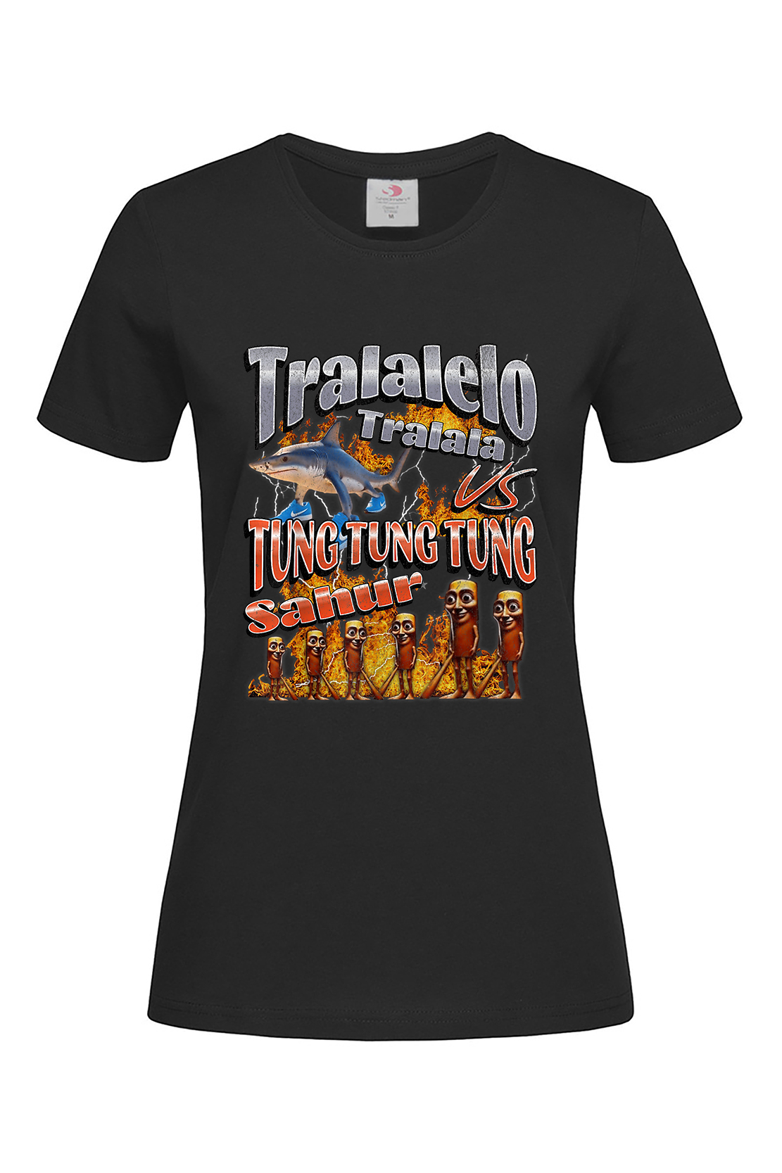 Жіноча футболка TRALALELO TRALALA VS TUNG TUNG TUNG SAHUR