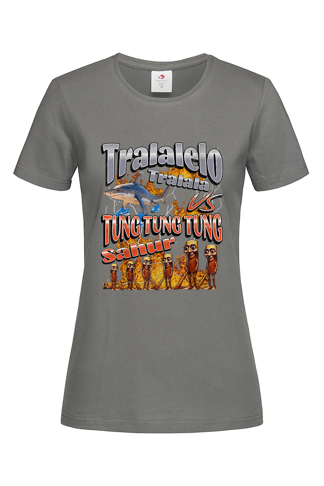 Жіноча футболка TRALALELO TRALALA VS TUNG TUNG TUNG SAHUR гра