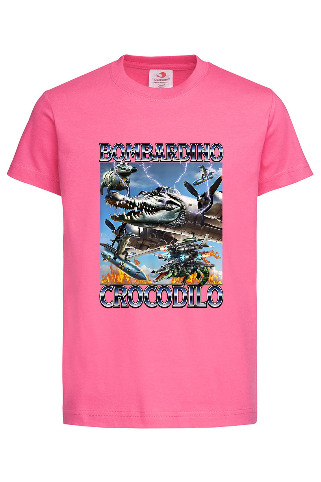 Дитяча футболка BOMBARDIRO CROCODILO 2 рож