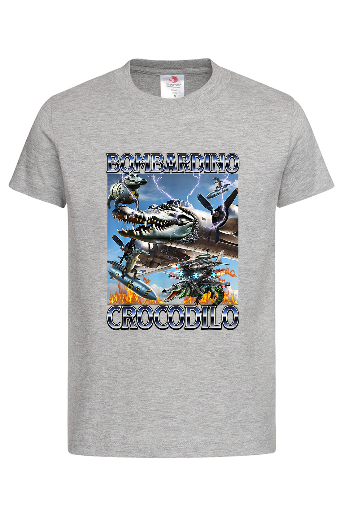 Дитяча футболка BOMBARDIRO CROCODILO 2 сір