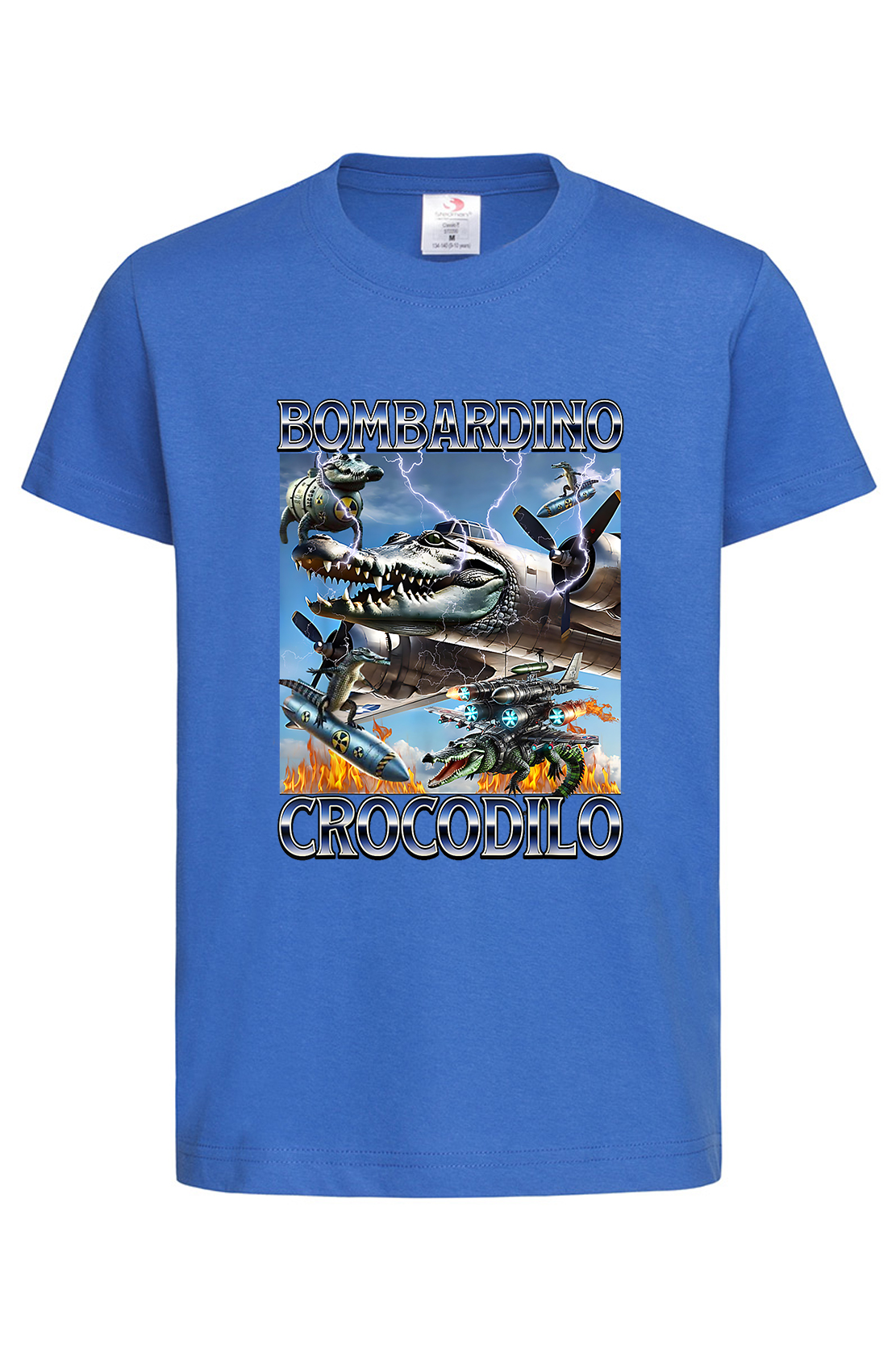 Дитяча футболка BOMBARDIRO CROCODILO 2 син