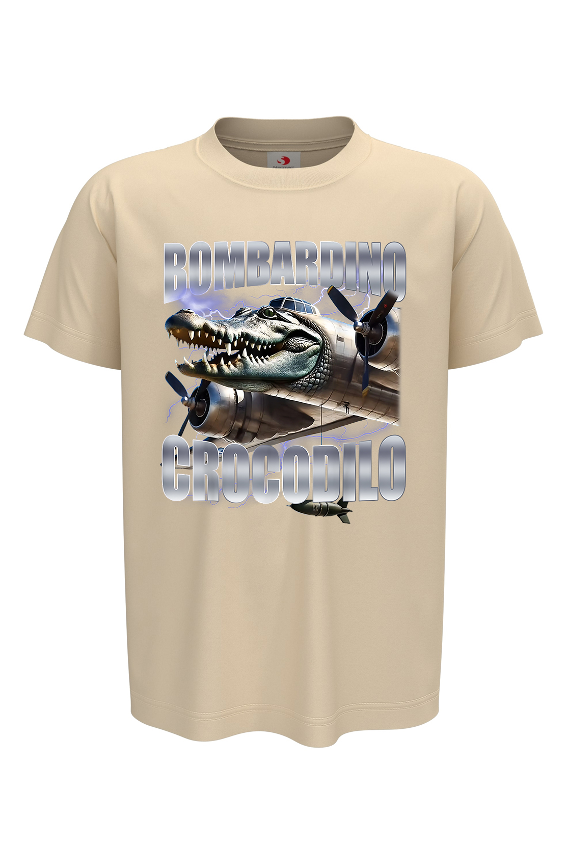 Дитяча футболка BOMBARDIRO CROCODILO 5 беж