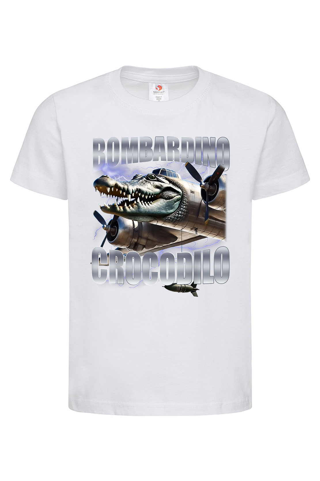 Дитяча футболка BOMBARDIRO CROCODILO 5 біл