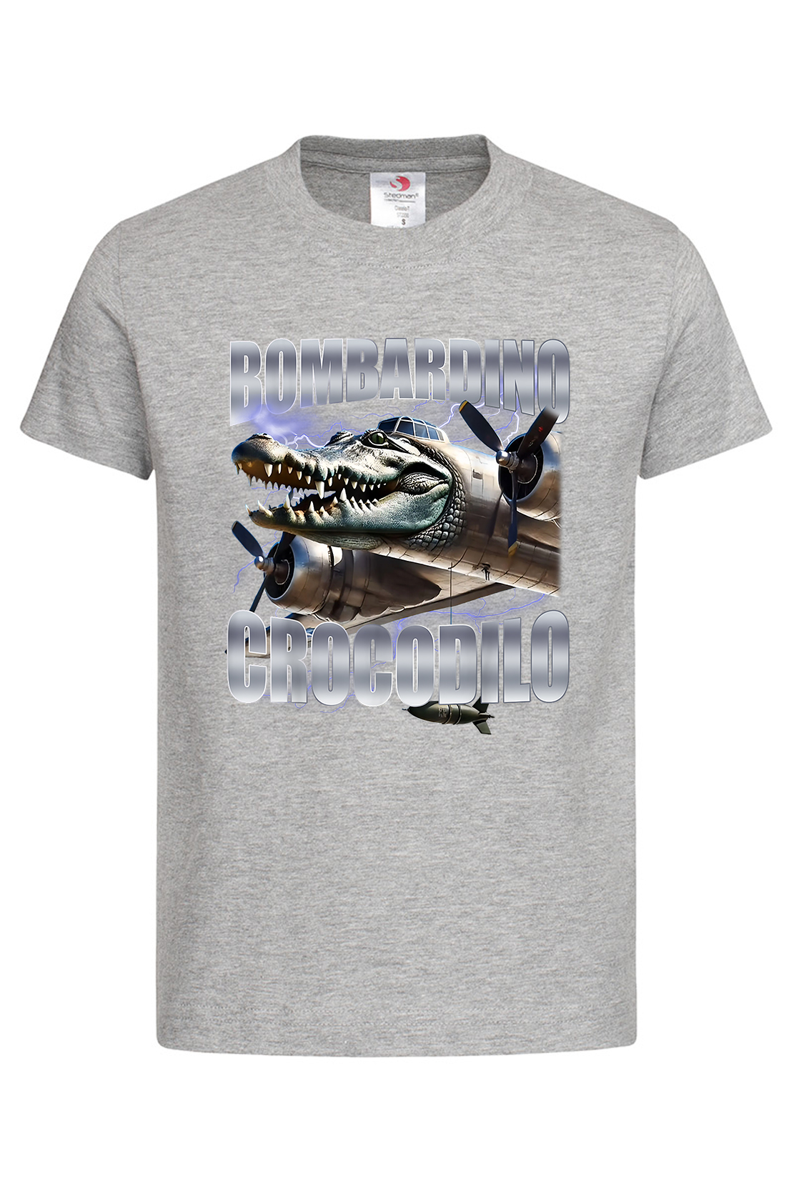 Дитяча футболка BOMBARDIRO CROCODILO 5 сір