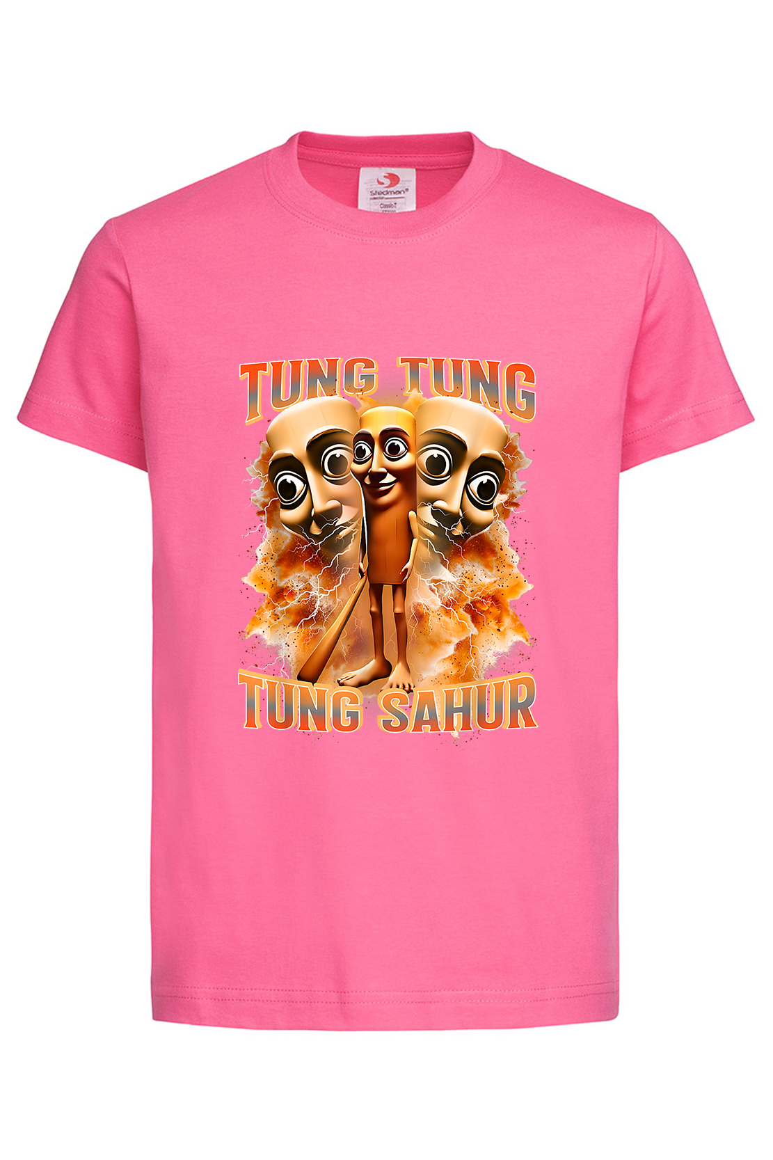 Дитяча футболка TUNG TUNG TUNG SAHUR 1 рож
