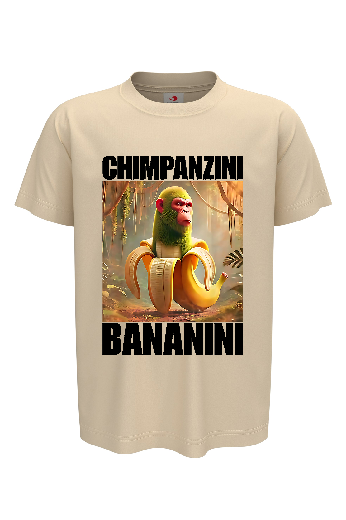 Дитяча футболка CHIMPANZINI BANANINI беж
