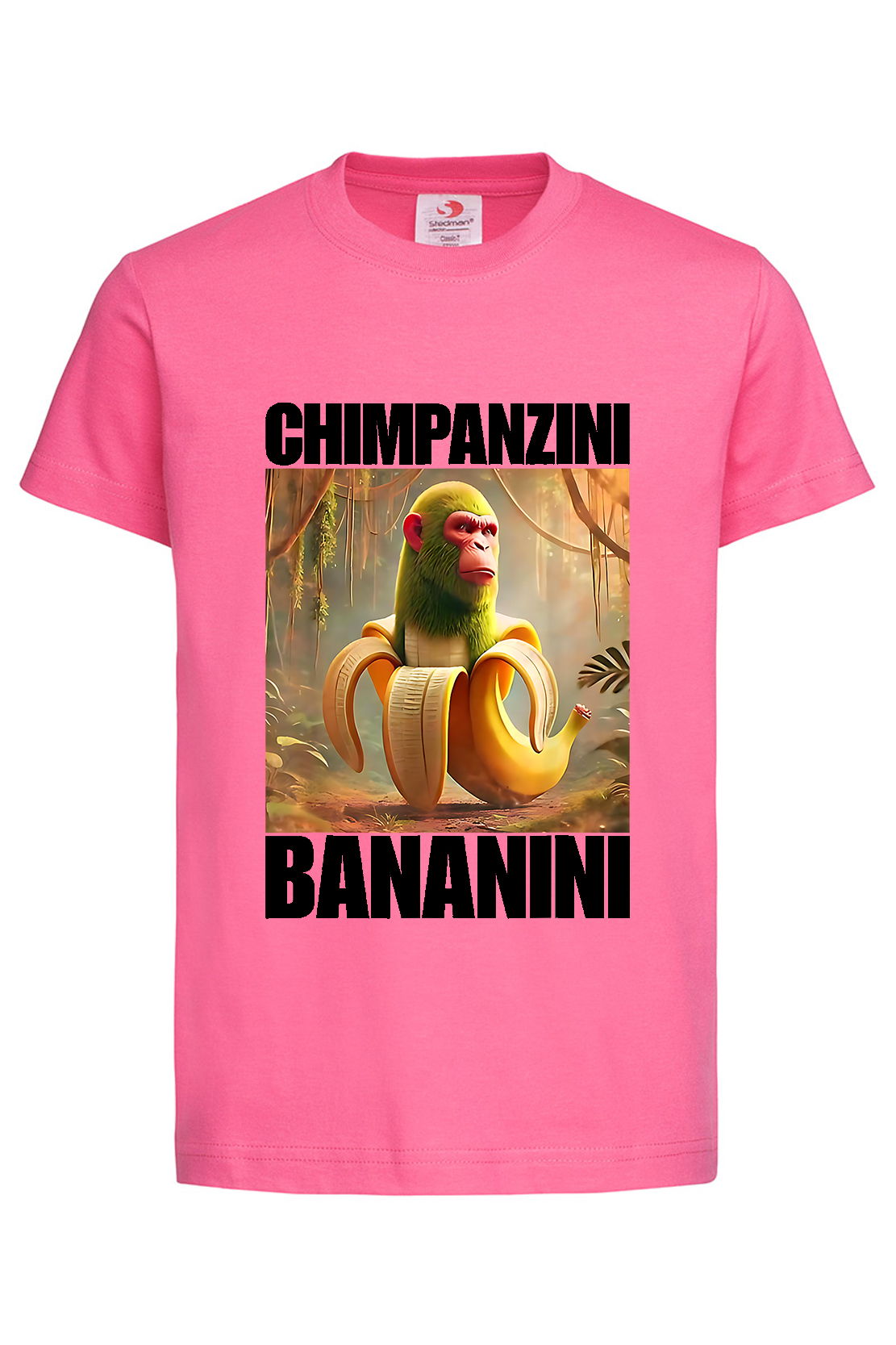 Дитяча футболка CHIMPANZINI BANANINI рож