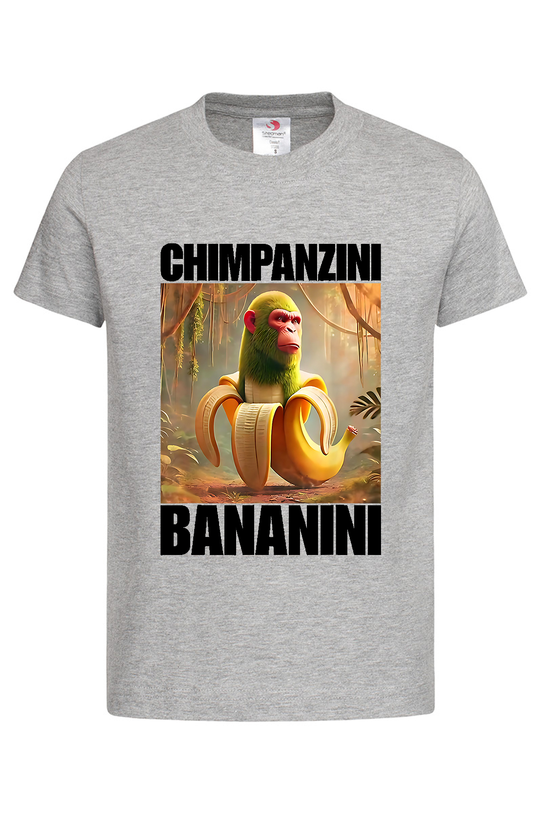 Дитяча футболка CHIMPANZINI BANANINI сір