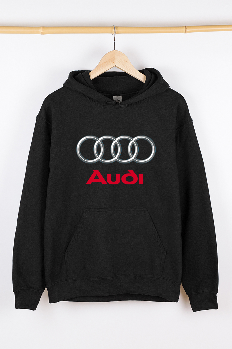 Теплий чоловічий худі чорний AUDI
