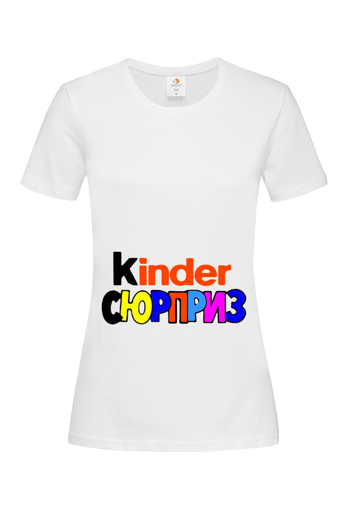 Жіноча футболка Kinder Сюрприз біл