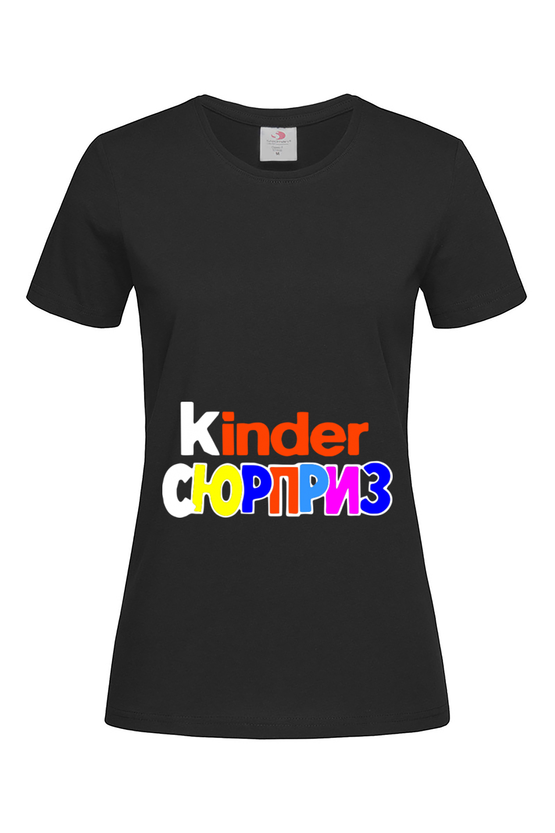 Жіноча футболка Kinder Сюрприз чор