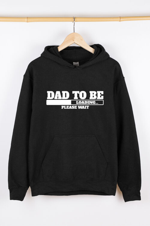 Теплий чоловічий худі чорний DAD TO BE LOADING…
