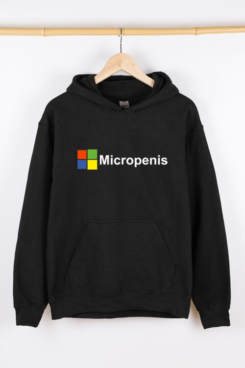 Теплий чоловічий худі чорний micropenis