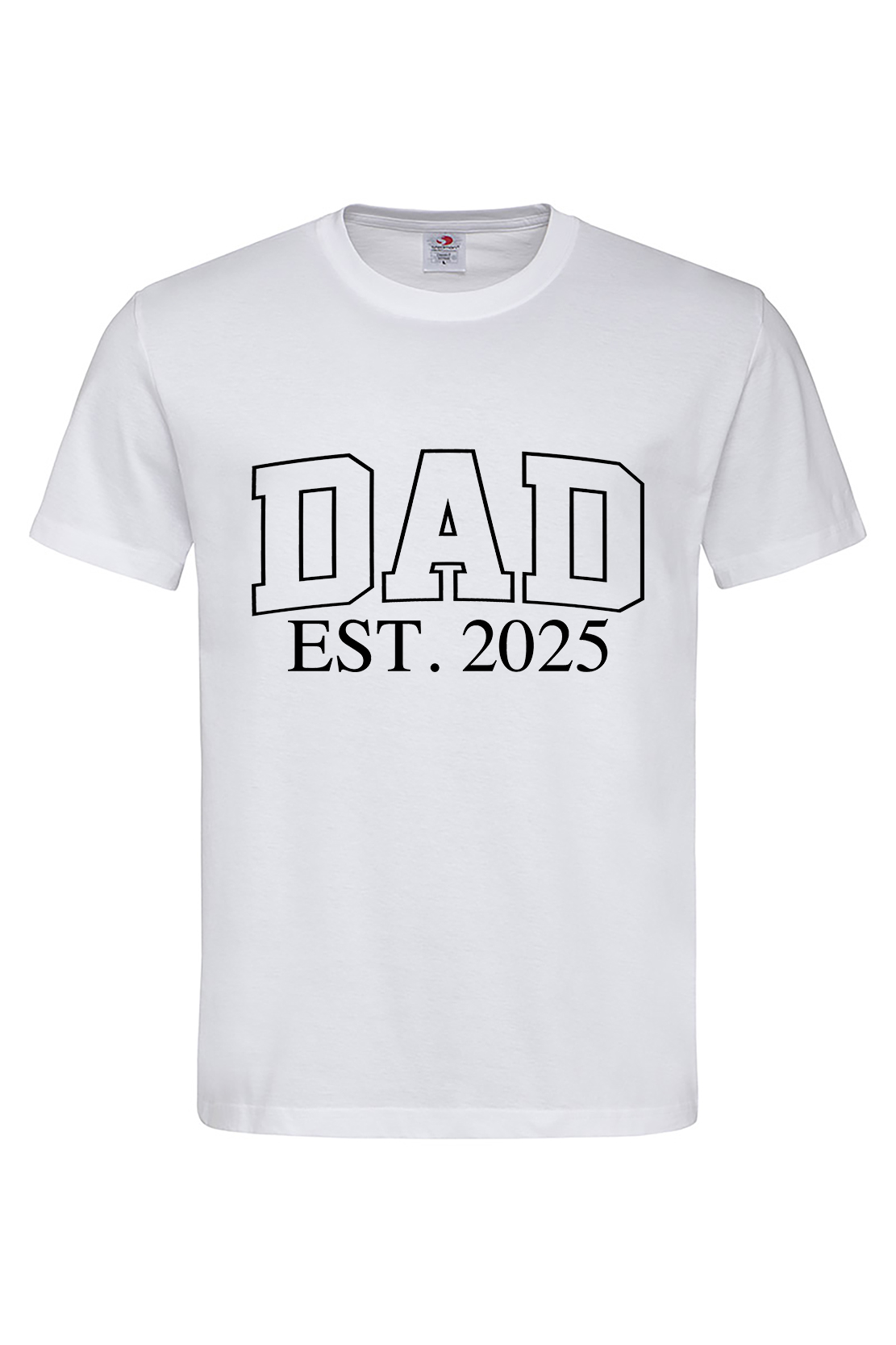 Чоловіча футболка DAD EST. 2025 біл