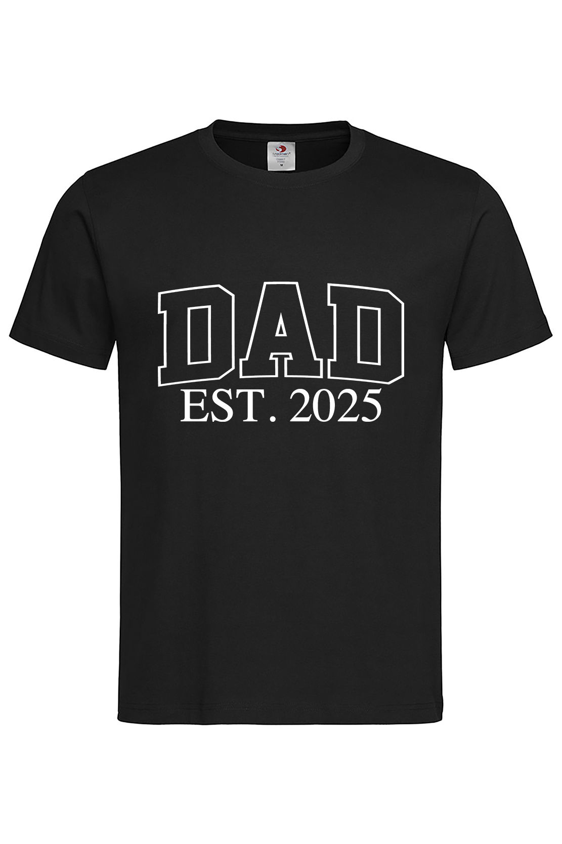 Чоловіча футболка DAD EST. 2025 чор