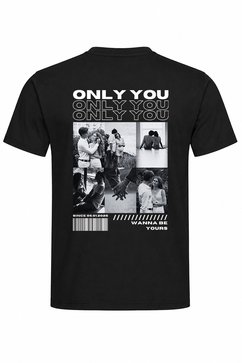 Чоловіча футболка Only You з фото та датою
