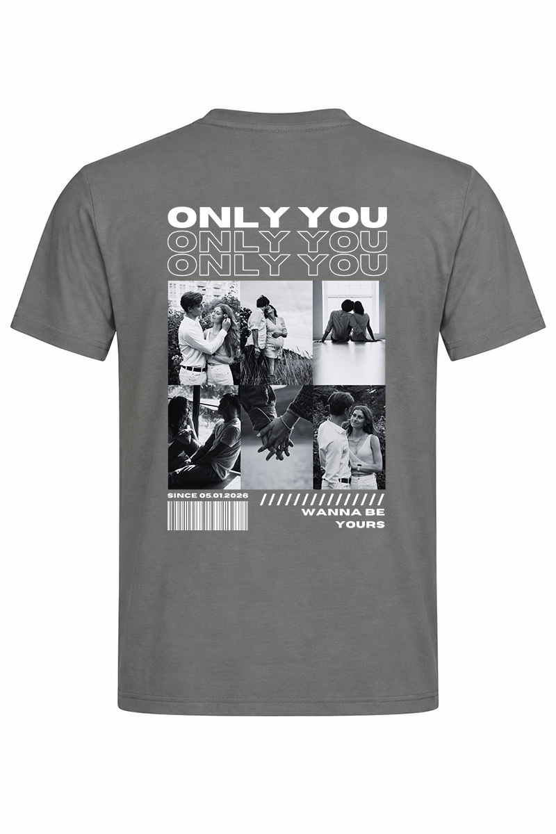 Чоловіча футболка Only You з фото та датою - Зображення 3