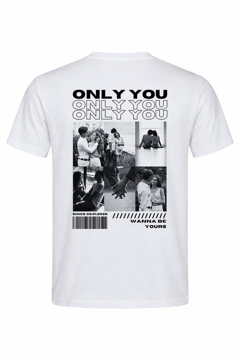 Чоловіча футболка Only You з фото та датою - Зображення 2
